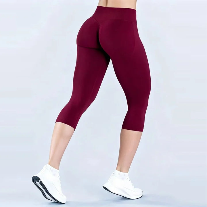 High-Waist Seamless Activewear Capri Leggings