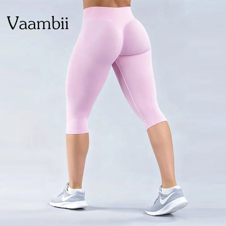 High-Waist Seamless Activewear Capri Leggings