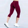 High-Waist Seamless Activewear Capri Leggings