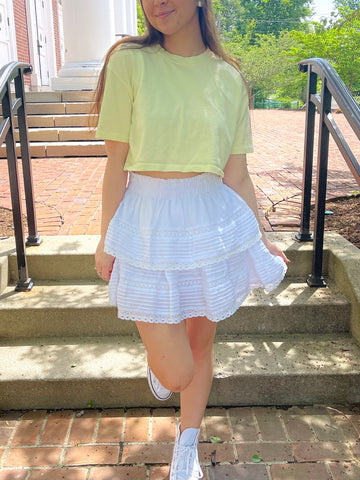 Dove Essential Ruffle Skirt